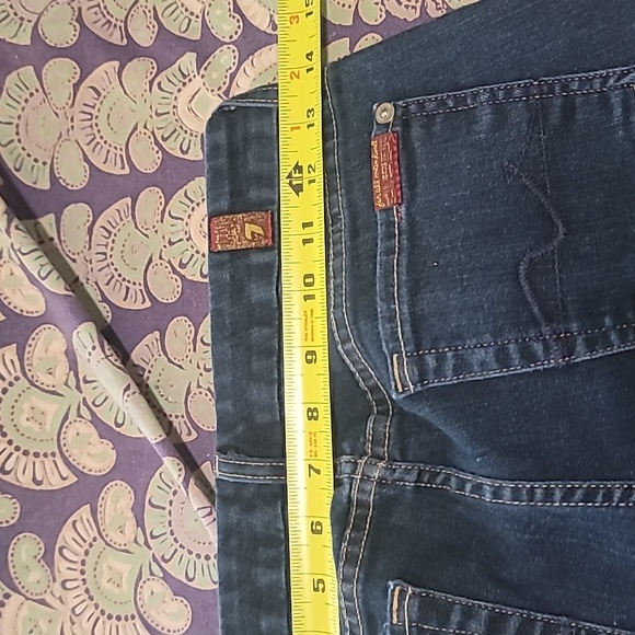 7FAM Kimmie Crop Jeans Stretch Denim - Picture 5 of 9